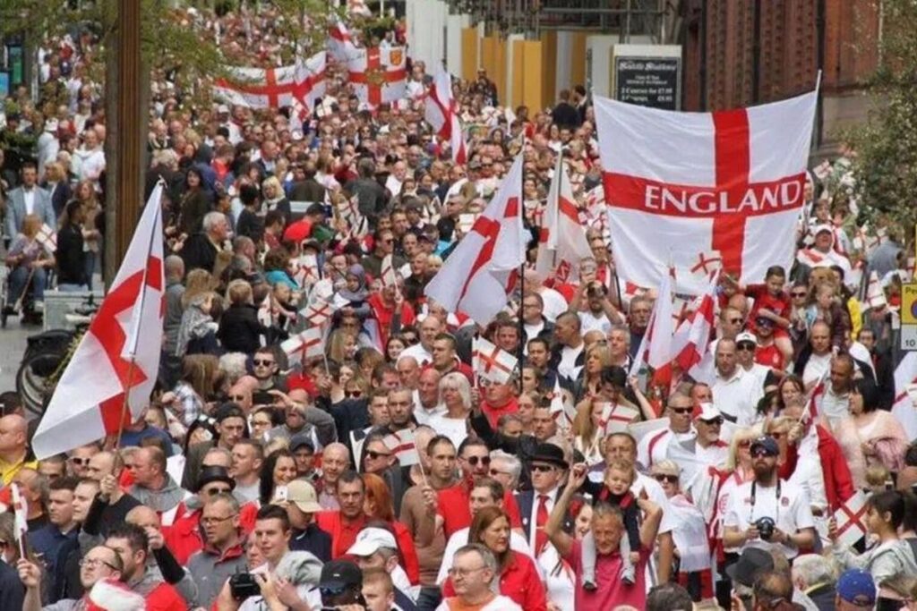 ST GEORGE'S DAY CELEBRATIONS IN LONDON IN APRIL