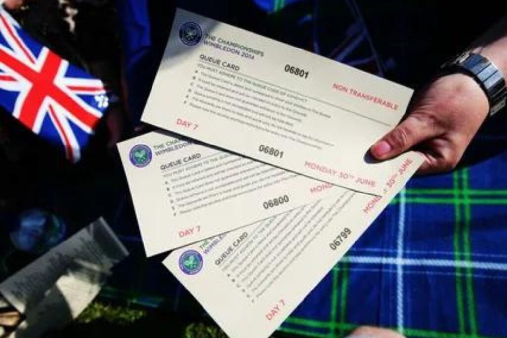 TICKETS FOR THE WIMBLEDON